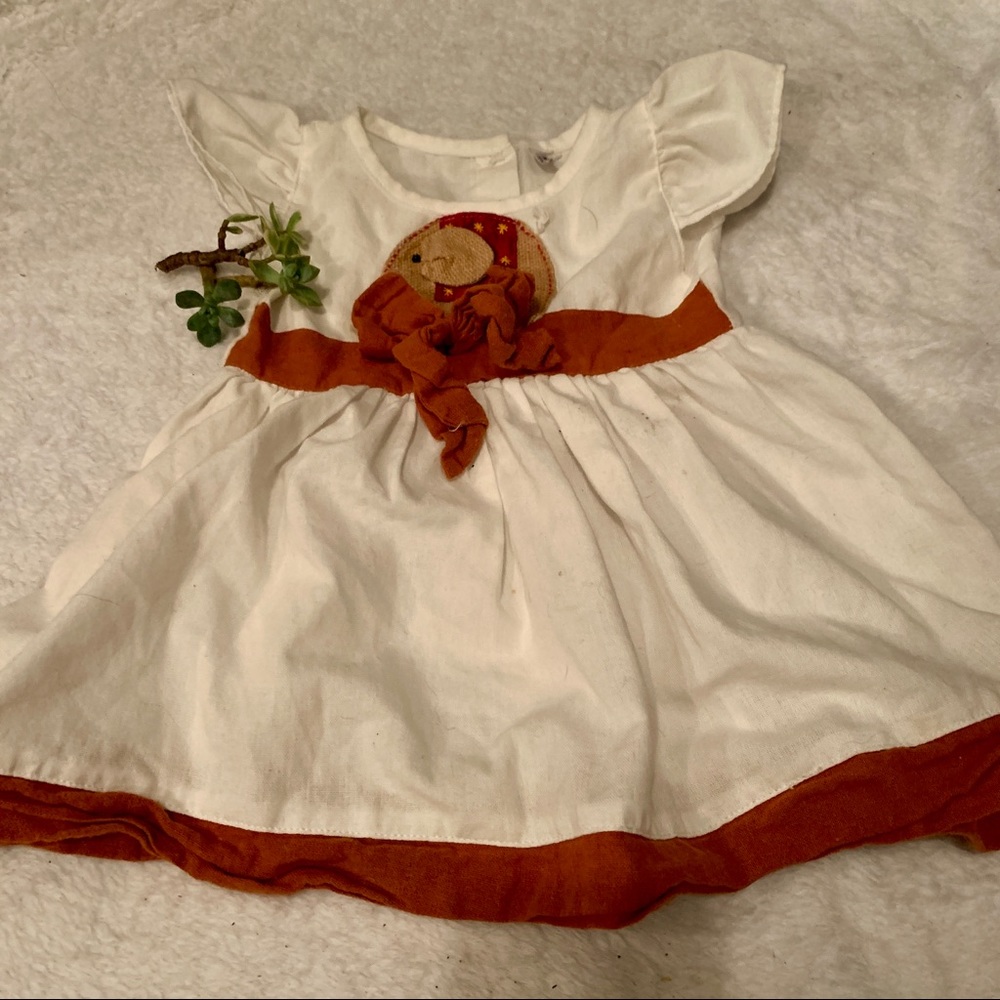 Vintage elephant dress 9-18months